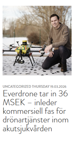 Everdrone tar in 36 MSEK
